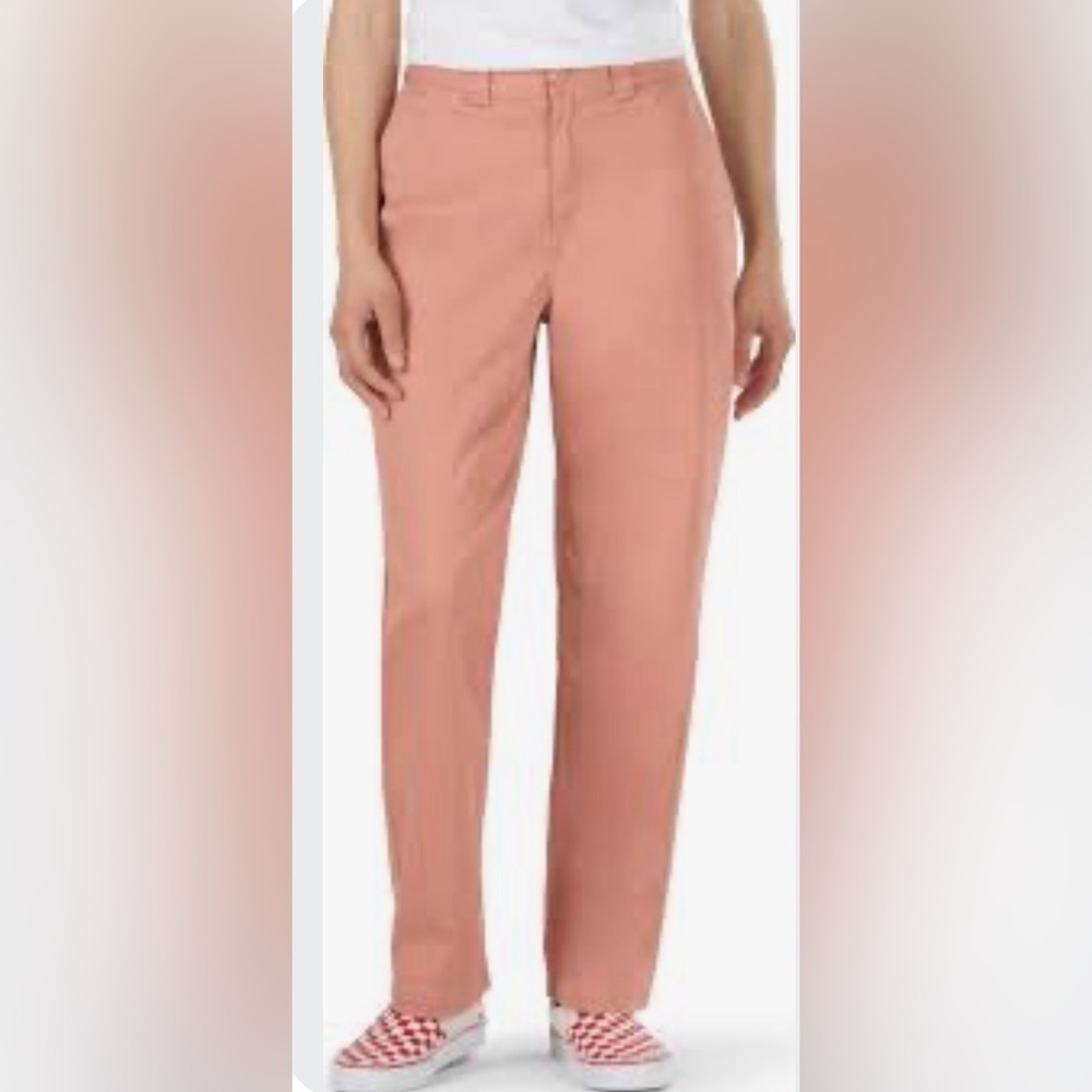 VANS Sz 26 Chino Style Tapered Slim Leg Pockets Cotton Pants Trousers
